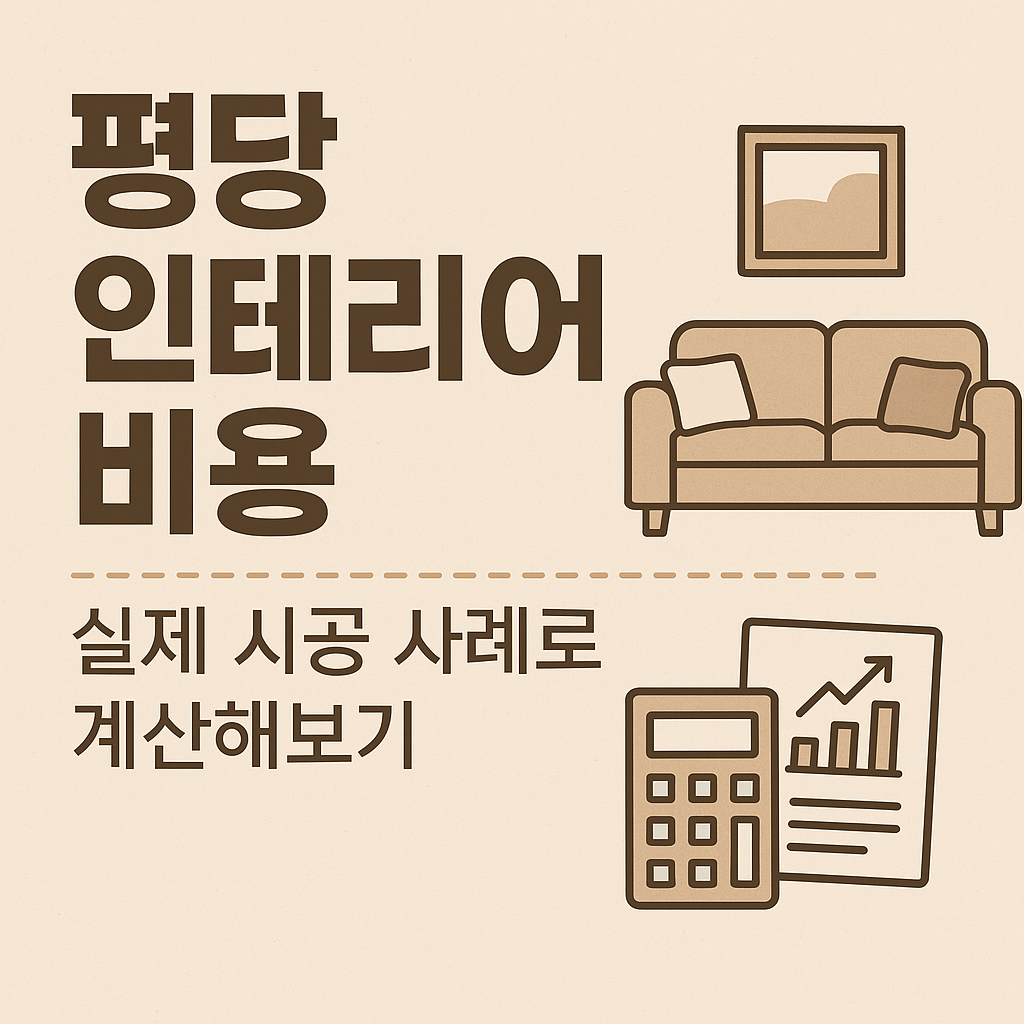 평당 인테리어 비용, 실제 시공 사례로 알아보는 합리적인 리모델링 예산