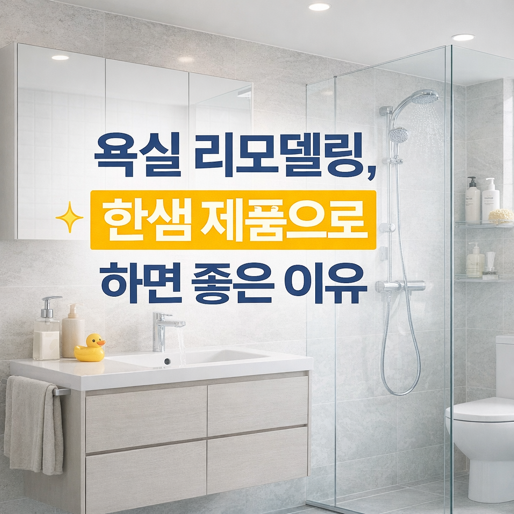욕실 리모델링, 한샘 제품으로 하면 좋은 이유